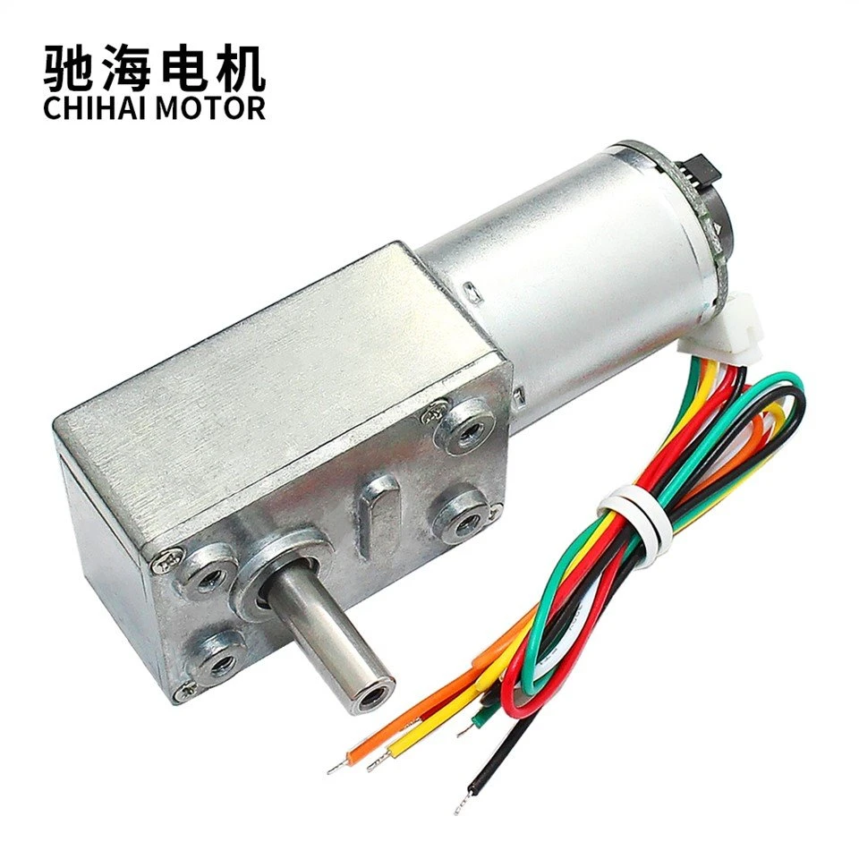 Worm Gear DC Encoder Motor For Robot