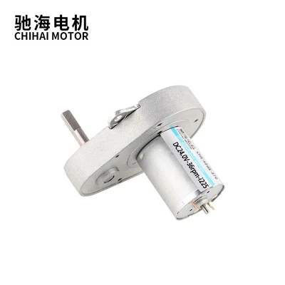 Motor de engranaje en forma de pera 48GE 24V 36RPM para bomba peristáltica