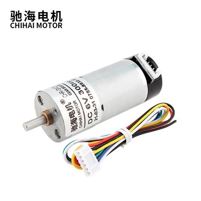 Motor reductor de engranajes de CC con codificador